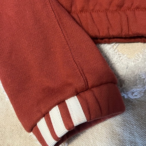 adidas Originals Red Cropped Hoodie Women's Size S - Picture 4 of 12